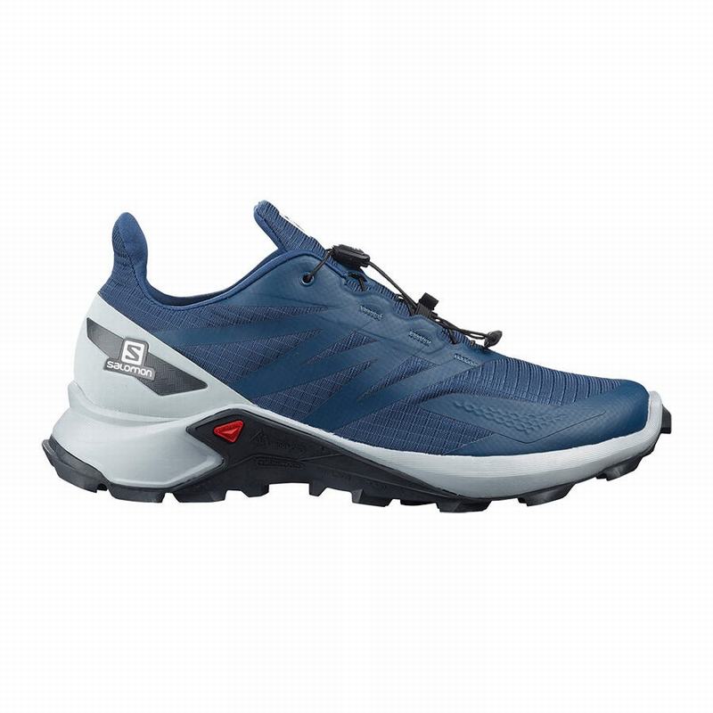 Salomon SUPERCROSS BLAST Zapatillas Trail Running Hombre - Azul Marino / Azules - Colombia (64035-LE